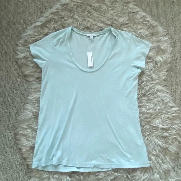 NWT James Perse Women's Short Sleeve slub Tee - Picture 3 of 9